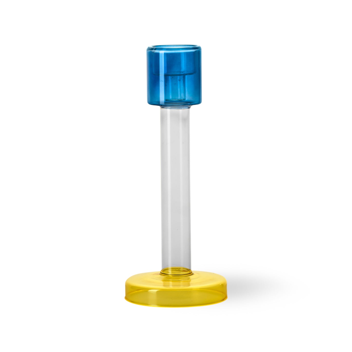 Bole Candleholder Large Blue/Yellow - SALE 30% OFF!