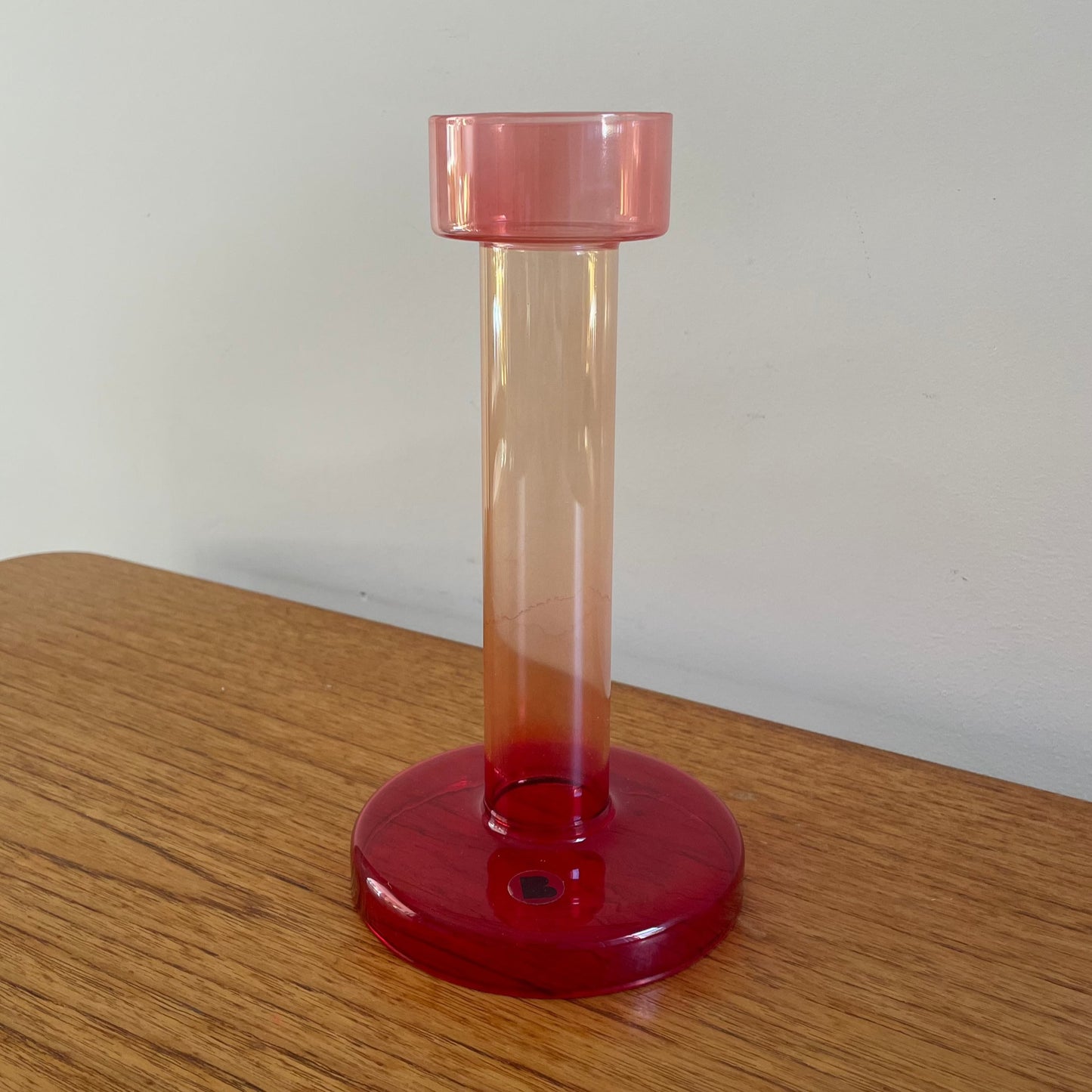 Bole Candleholder Medium Pink/Red - SALE 30% OFF!