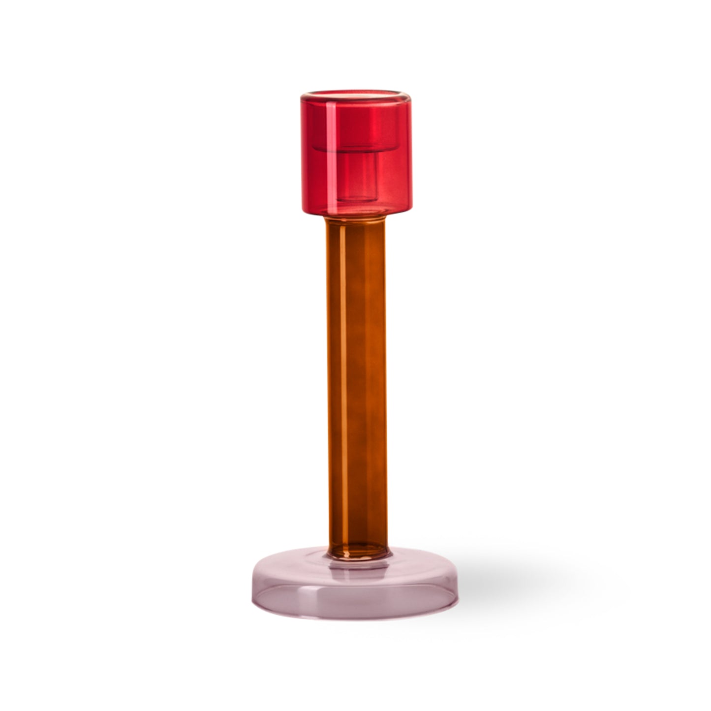 Bole Candleholder Large Red/Pink - SALE 30% OFF!