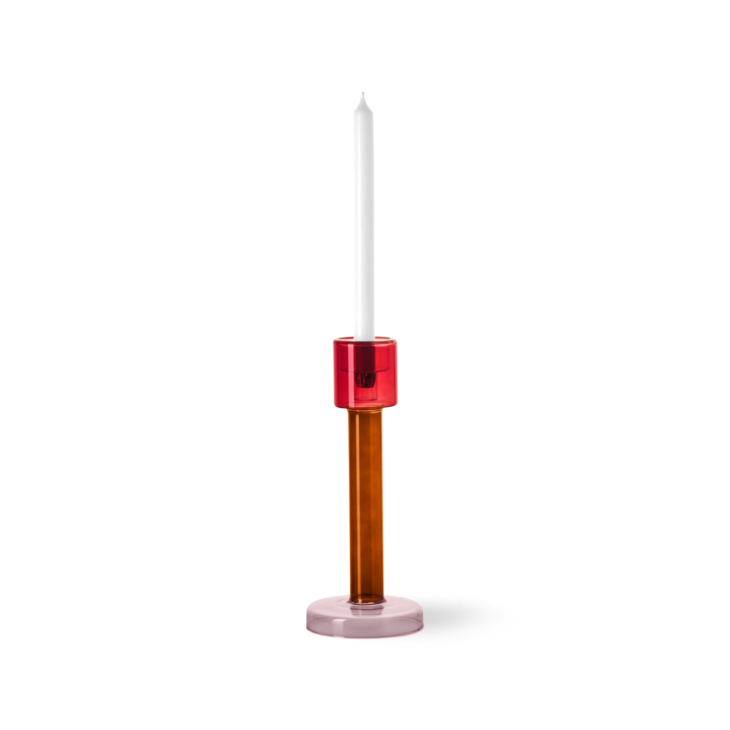 Bole Candleholder Large Red/Pink - SALE 30% OFF!