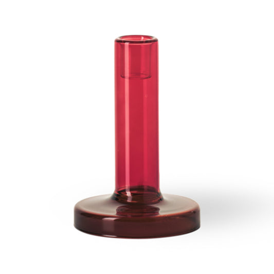 Bole Candleholder Small Red/Bordeaux  - SALE 30% OFF!