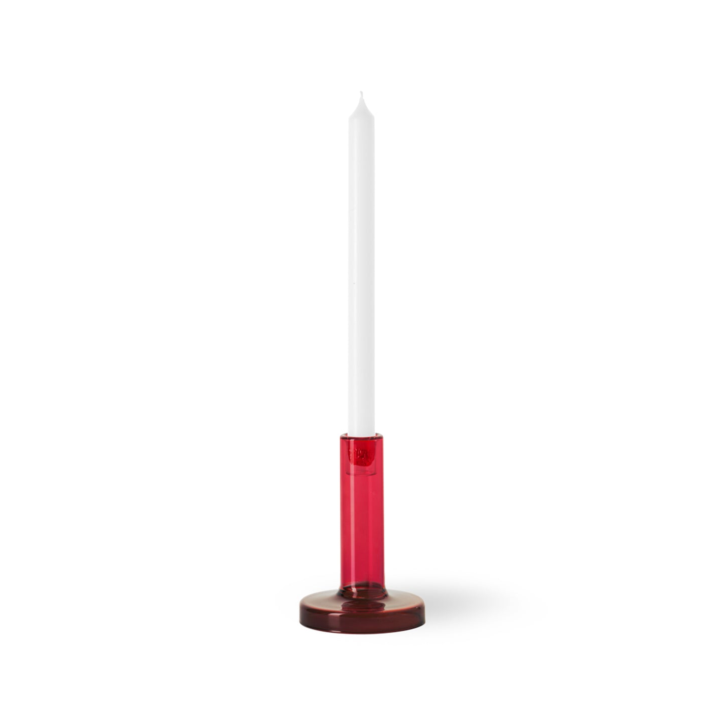 Bole Candleholder Small Red/Bordeaux  - SALE 30% OFF!